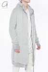 BORIS BIDJAN SABERI hooded jacket ZIPPER3.1 F099 PBBS30 off-white pure cotton